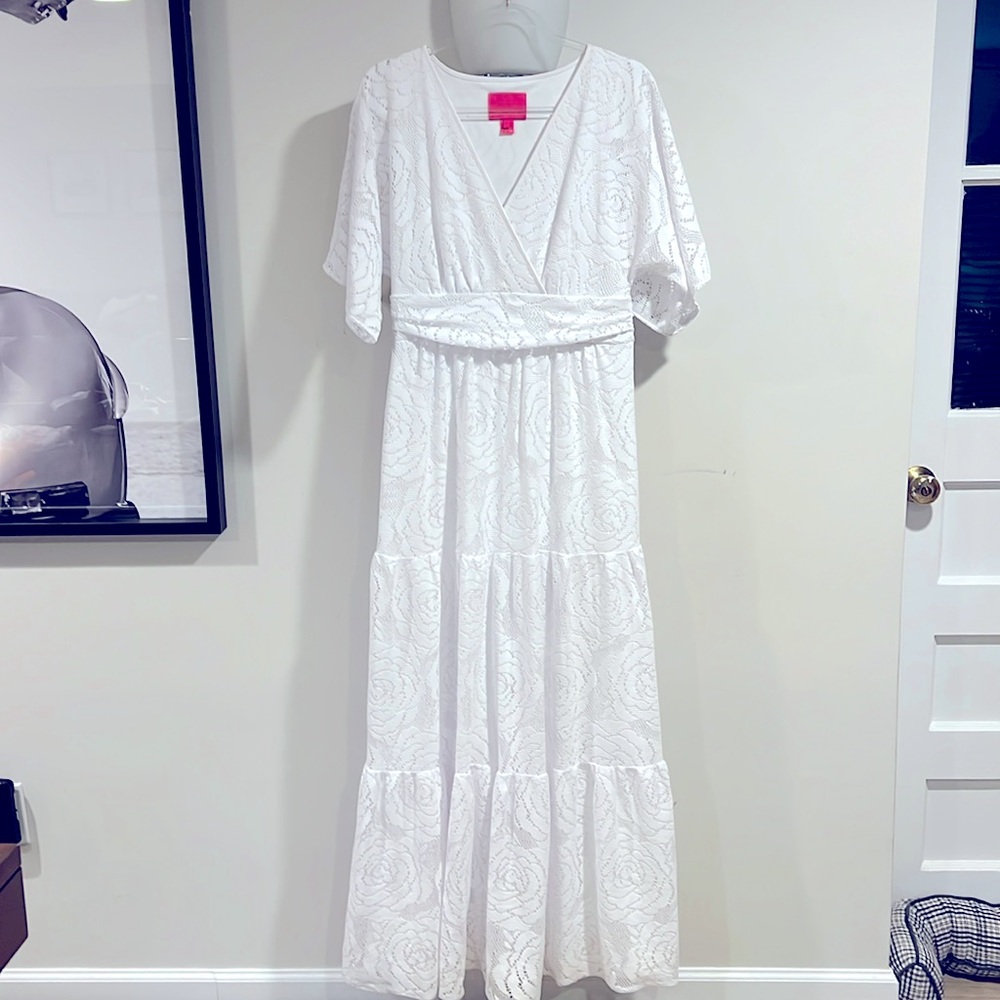 Parigi Lace Maxi Dress by Lilly Pulitzer.  Gorgeous white maxi dress.
